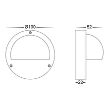 Load image into Gallery viewer, HV2903T-BR - HV2904T-BR - Pinta Solid Brass Step Lights with Eyelid