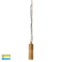 Load image into Gallery viewer, HV5901T-BR-240V | HV5901T-BR-12V - Willow Solid Brass LED Pendant