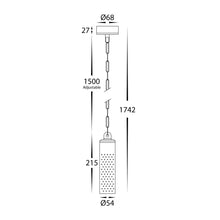 Load image into Gallery viewer, HV5901T-BR-240V | HV5901T-BR-12V - Willow Solid Brass LED Pendant