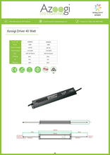 Load image into Gallery viewer, AZOOGI LED Driver 40Watt 12V/24V IP67