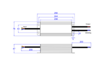 Load image into Gallery viewer, AZOOGI LED Driver 200Watt 12/24V IP67 Dali and Push Diming