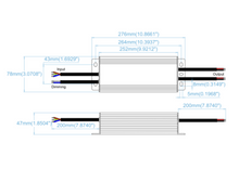 Load image into Gallery viewer, AZOOGI LED Driver 300Watt 12/24V IP67 Dali and Push Diming