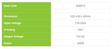 Load image into Gallery viewer, AZOOGI LED Driver 300Watt 12/24V IP67