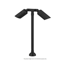 Load image into Gallery viewer, Aqualux LED Twin Adjustable Path Light 38 cm Brushed Chrome/Black/Aged Brass