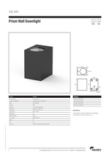Load image into Gallery viewer, Aqualux LED Prism Wall Downlight Black With 3 Years Warranty