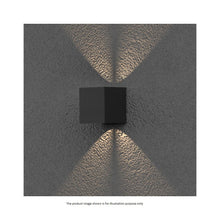 Load image into Gallery viewer, Aqualux LED Square Wall/Up Downlight Black With 3 Years Warranty