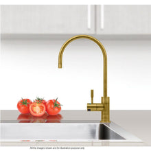 Load image into Gallery viewer, Puretec High Loop Designer Faucet Bronze/Gold 1/4 Turn With LED Reminder Light