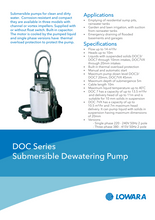 Load image into Gallery viewer, Lowara Submersible Residential Drainage Pump 240V 1 Phase 50Hz