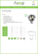 Load image into Gallery viewer, AZOOGI GU10 8W LED Globe Dimmable 60 Degree Warm White/Day Light