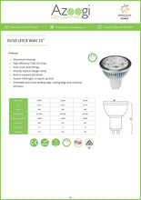 Load image into Gallery viewer, AZOOGI GU10 8W LED Dimmable 15 Degree Warm White/Cool White/Day Light