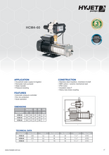 Load image into Gallery viewer, Hyjet Horizontal Stainless Steel Multistage Pump With PC12 Pressure Controller
