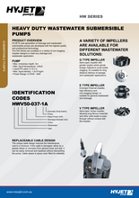 Load image into Gallery viewer, Hyjet Submersible Sewage Grinder Pump For Domestic,Commercial & Industrial