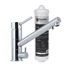 Load image into Gallery viewer, Puretec Inline Undersink Water Filter System With 3-Way Mixer Tap