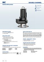 Load image into Gallery viewer, Pedrollo Double Channel Submersible Pump For Pumping Sewage & Waste Water