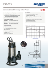 Load image into Gallery viewer, Zenox Submersible Sewage Cutter Pump Manual/Automatic Single /Three Phase