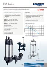 Load image into Gallery viewer, Zenox Submersible Sewage Grinder Pump For Pumping Sewage Manual/Automatic
