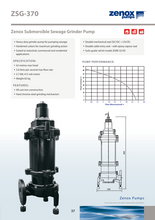 Load image into Gallery viewer, Zenox Submersible Sewage Grinder Pump For Pumping Sewage Manual/Automatic