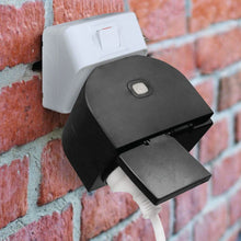 Load image into Gallery viewer, Brilliant Black Wi-Fi Outdoor Double Plug
