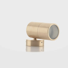 Load image into Gallery viewer, Havit HV1155T-HV1157T - Tivah Solid Brass TRI Colour Fixed Down Wall Pillar Lights
