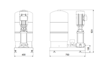 Load image into Gallery viewer, Grundfos Hydro Solo-S CR10-3 Phase Fixed Speed Pressure Booster Set With One Vertical Multistage CR Pump
