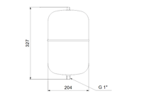 Load image into Gallery viewer, Grundfos GT-H-8 PN10 G1 V S/Steel Pipe Mounted Or Free Standing Pressure Tanks With Single Diaphragm
