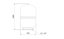 Load image into Gallery viewer, Grundfos GT-D-450 PN10 G1 1/4 V Stainless Steel Free Standing Pressure Tanks With Double Diaphragm
