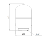 Load image into Gallery viewer, Grundfos GT-H-100 PN10 G1 V S/Steel Pipe Mounted Or Free Standing Pressure Tanks With Single Diaphragm
