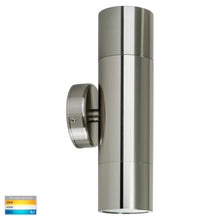 Load image into Gallery viewer, HV1005T-HV1007T - Tivah 316 Stainless Steel TRI Colour Up &amp; Down Wall Pillar Lights
