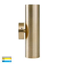 Load image into Gallery viewer, Havit HV1055T-HV1057T - Tivah Solid Brass TRI Colour Up &amp; Down Wall Pillar Lights
