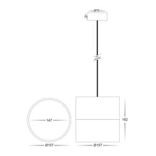 Load image into Gallery viewer, Havit HV5805T-WHT-P - Nella White 18w LED Pendant

