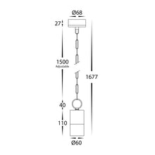 Load image into Gallery viewer, HV5902T-AB-240V | HV5902T-AB-12V - Tivah Antique Brass LED Pendant
