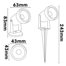 Load image into Gallery viewer, JUST BITS 3W LED Garden Light 12V AC/DC - Aluminium
