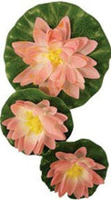 Load image into Gallery viewer, Reefe Decor Floating Lilies Set of 3, Pink/White/Yellow
