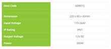 Load image into Gallery viewer, AZOOGI LED Driver 300Watt 12/24V IP67
