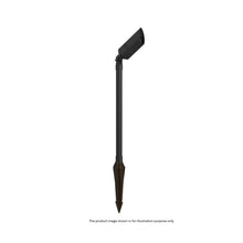 Load image into Gallery viewer, Aqualux LED Adjustable Single Path Uplight 38 cm Brushed Chrome/Black/Aged Brass
