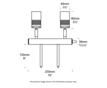 Load image into Gallery viewer, Hunza LED Euro Twin Bar Lite Copper/Stainless Steel
