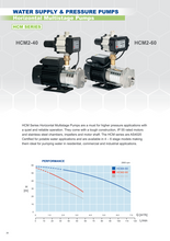 Load image into Gallery viewer, Hyjet Horizontal Stainless Steel Multistage Pump With PC12 Pressure Controller
