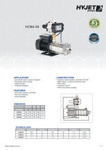 Load image into Gallery viewer, Hyjet Horizontal Stainless Steel Multistage Pump With PC12 Pressure Controller
