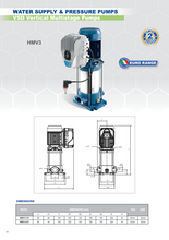 Load image into Gallery viewer, Hyjet Stainless Steel Aisl304 Vertical Multistage Pump With VSD Controller 240V
