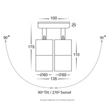 Load image into Gallery viewer, Havit Wall Pillar Light Double Adjustable Solid Coppper 2 Years Warranty
