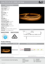 Load image into Gallery viewer, Havit HV9722-IP20-128-3K LED Strip 3000K 9.6W 24V DC IP20
