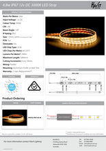 Load image into Gallery viewer, Havit HV9723-IP67-60-3K LED Strip 3000K 4.8W IP67
