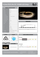 Load image into Gallery viewer, Havit HV9734-IP20-240-5K LED Strip 5500K 14.4W IP20 Micro
