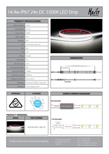 Load image into Gallery viewer, Havit HV9769-IP67-280-5K Flexible LED Strip 5000K 14.4W IP67 24V DC
