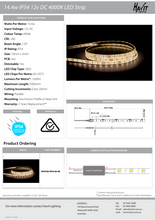 Load image into Gallery viewer, Havit HV9783-IP54-60-4K LED Strip 4000K 14.4W 12V DC IP54

