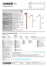 Load image into Gallery viewer, Hunza Single Pole Lite PureLED Series Black/Copper/Stainless Steel
